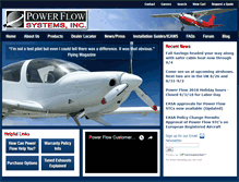 Tablet Screenshot of powerflowsystems.com